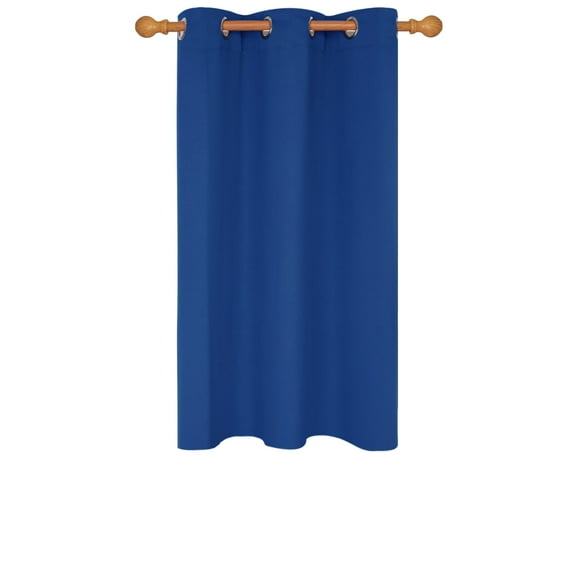 Deconovo Solid Blackout Curtain with Silver Grommet for Bedroom, 42×45 inch, Royal Blue, 1 Panel
