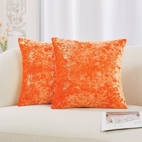 Deconovo Halloween Pillow Covers for Fall Decor, Square Throw Pillow Covers for Couch Sofa Bed, Pumpkin Holiday Decorations, 2 Pack, 26x26 Inch