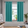thumbnail image 1 of Deconovo Teal Blackout Curtains 2 Panels Sun Blocking Curtains Blackout Window Cover for Boys Room 42W x 54L inch Teal 1 Pair, 1 of 8