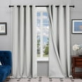 thumbnail image 1 of Deconovo Thermal Insulated Blackout Curtains with Silver Coating for Bedroom 52x84 inch Silver Gray 2 Panels, 1 of 7