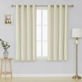 thumbnail image 1 of Deconovo Total Blackout Curtains with Triple-Pass Coating Back Layer for Bedroom and Living Room, Light Beige, 52"x54", 2 Panels, 1 of 7