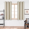 thumbnail image 1 of Deconovo Total Blackout Curtains for Bedroom, Thermal Insulated Panels, Light Beige, 42 x 54 inch, 2 Panels, 1 of 8