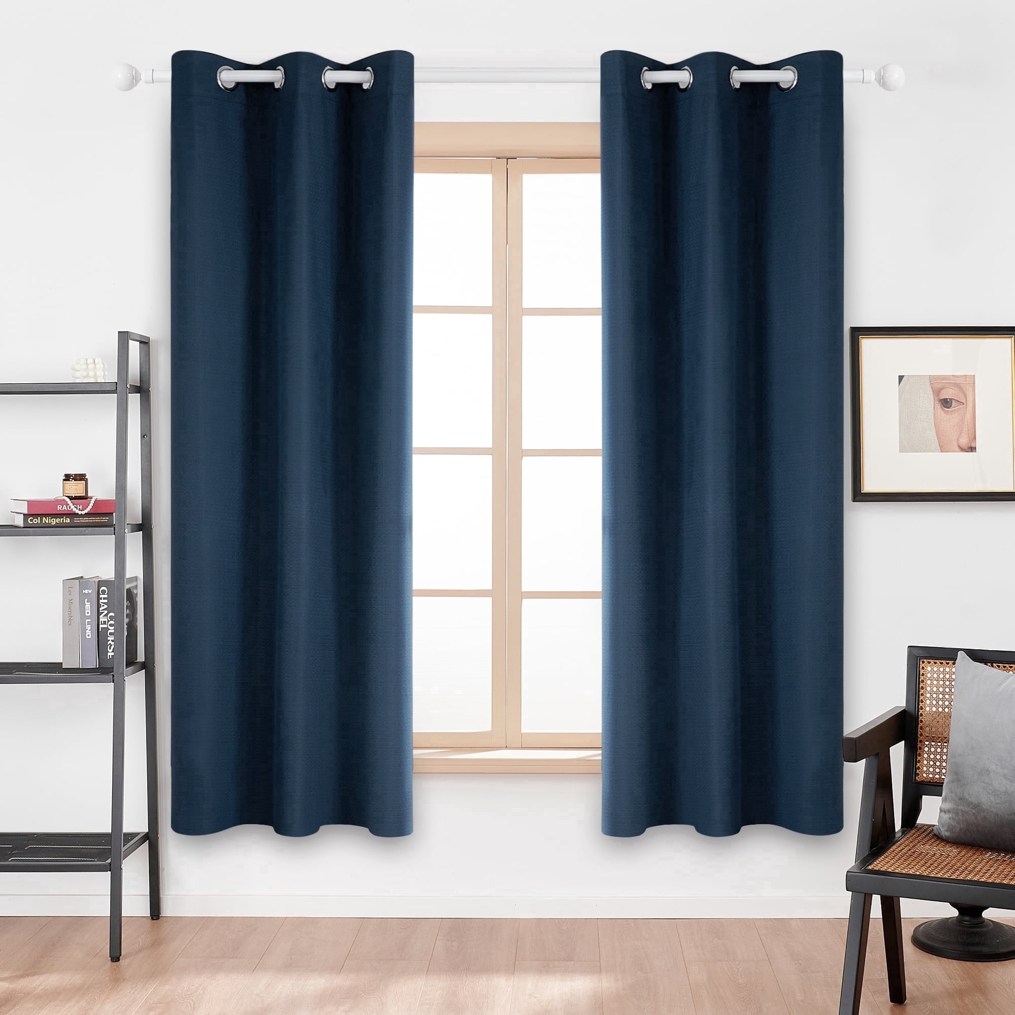 Navy Blue Blackout Curtainsnull