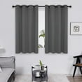 thumbnail image 1 of Deconovo Blackout Curtains Set of 2 Panels, Noise Reducing, Dark Gray, 52W x 63L Inch, Energy Saving Thermal Insulated Drapes for Bedroom Windows, 1 of 5