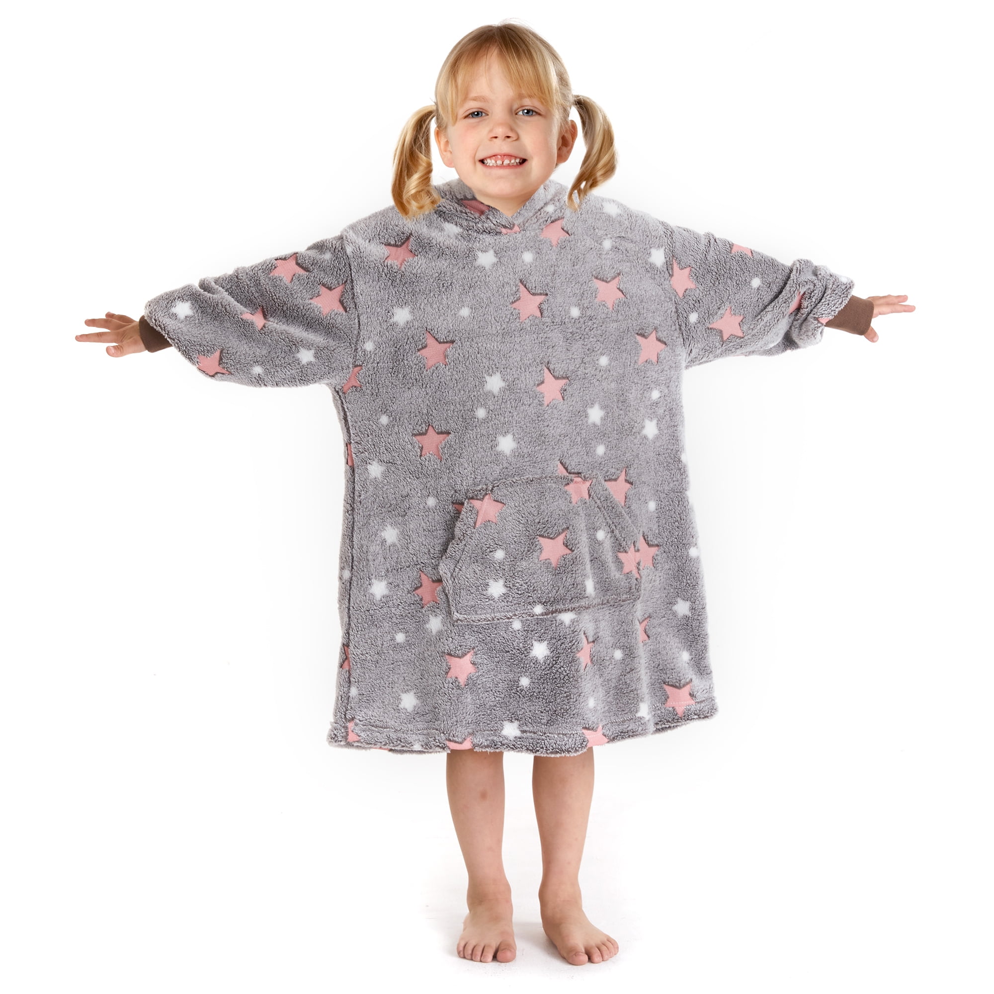 Deconovo Wearable Blanket Hoodie for Children,OekoTex Certified