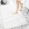 thumbnail image 1 of Deconovo White Bathroom Mat, Extra Soft & Plush Durable Rug, Absorbent Rugs for Shower Floor Kitchen Bedroom, Machine Washable Shaggy Rugs, 17" x 24", 1 of 8