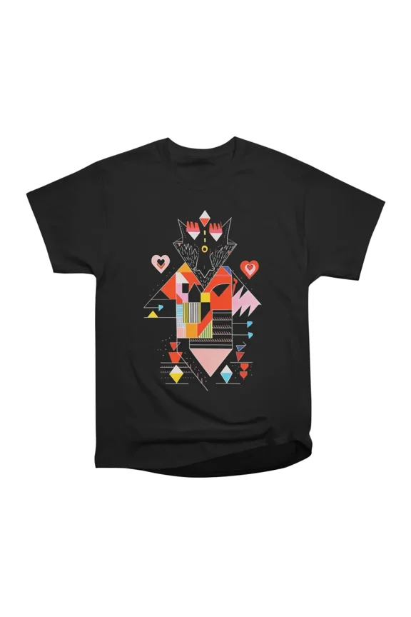 Deconstructed Wolf Geometry T-Shirt Tee Gift For Him Merch For Her Apparel For Friend