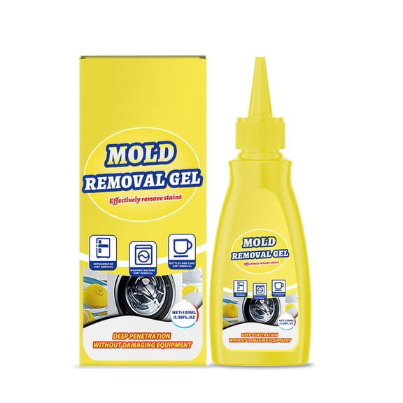 Decontamination Gel Cleaner Indoor Wall and Wall Joint Cleaner Washing Machines and Refrigerator Rubber Ring Cleaner 100ml, Multicolour