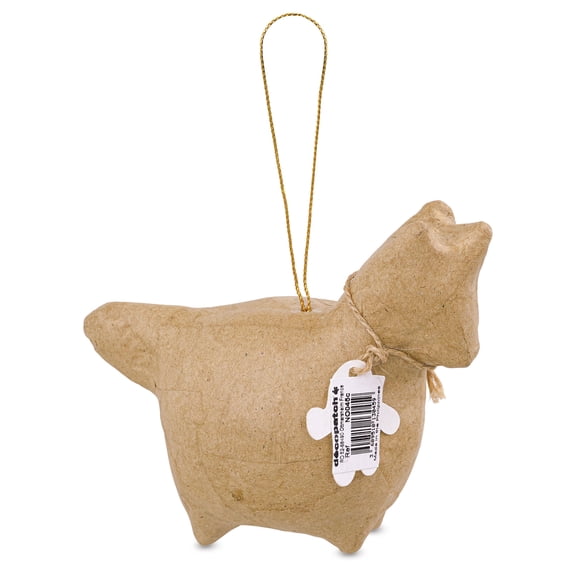 Decopatch Paper Mache Ornament - Round Unicorn