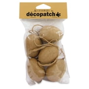 Decopatch Paper Mache Ornaments - Eggs, Pkg of 5