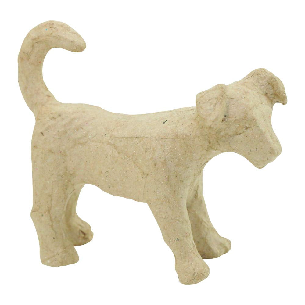 Decopatch Papier-Mache Small Animal Figurines - 4 1/2 to 5 - Jack Russel  Dog 