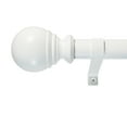 thumbnail image 1 of Decopolitan 1" Diameter Ball Telescoping Drapery Rod Set 36-72" White, 1 of 4
