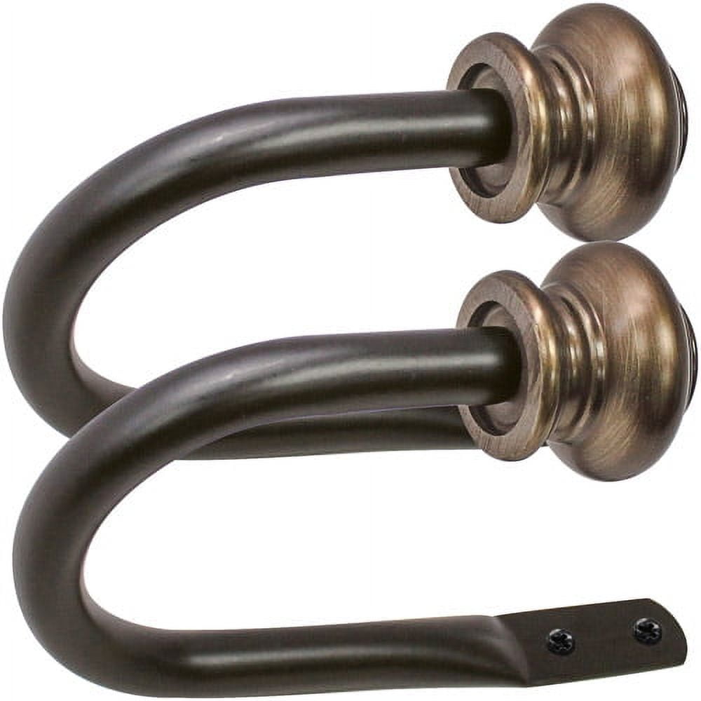Decopolitan Urn Holdback Pair, Curtain Rod