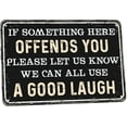 thumbnail image 1 of Decor 12'' x 8'' Funny Vintage Tin Signs Sarcastic Retro Metal Signs For Home Wall, Backyard, Cafes, Bar, Man Cave, 1 of 5
