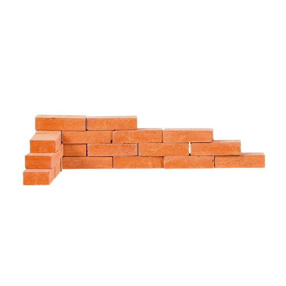 Decor 20 Pcs Planter Decorations for Pots Flower Microlandscape Simulated Bricks Wall Tiles Red Clay