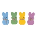 thumbnail image 1 of Decor, 4 Peep Tiered Tray Sign Set Centerpieces Wooden Spring Rabbit Shaped Table Decorations, 1 of 8