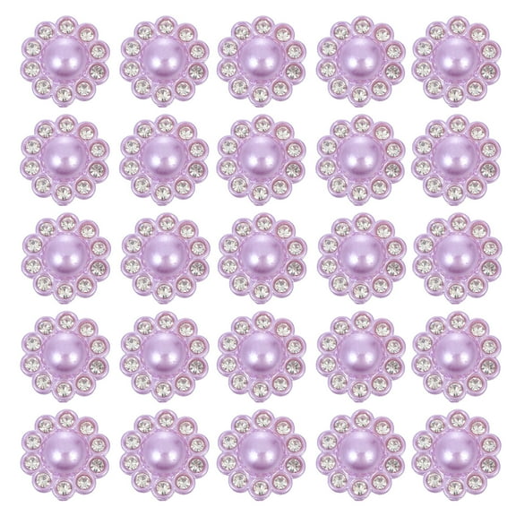 Decor 50 Pcs Clothes Button Buttons Multipurpose Purple Resin