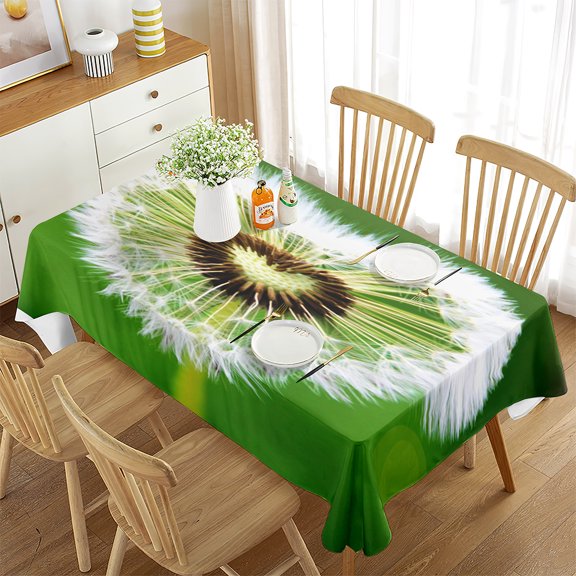 Decor Aestheticism Kitchen Room Dining Cloth Table Table Rectangle for Cover Table Dandelion Rustic