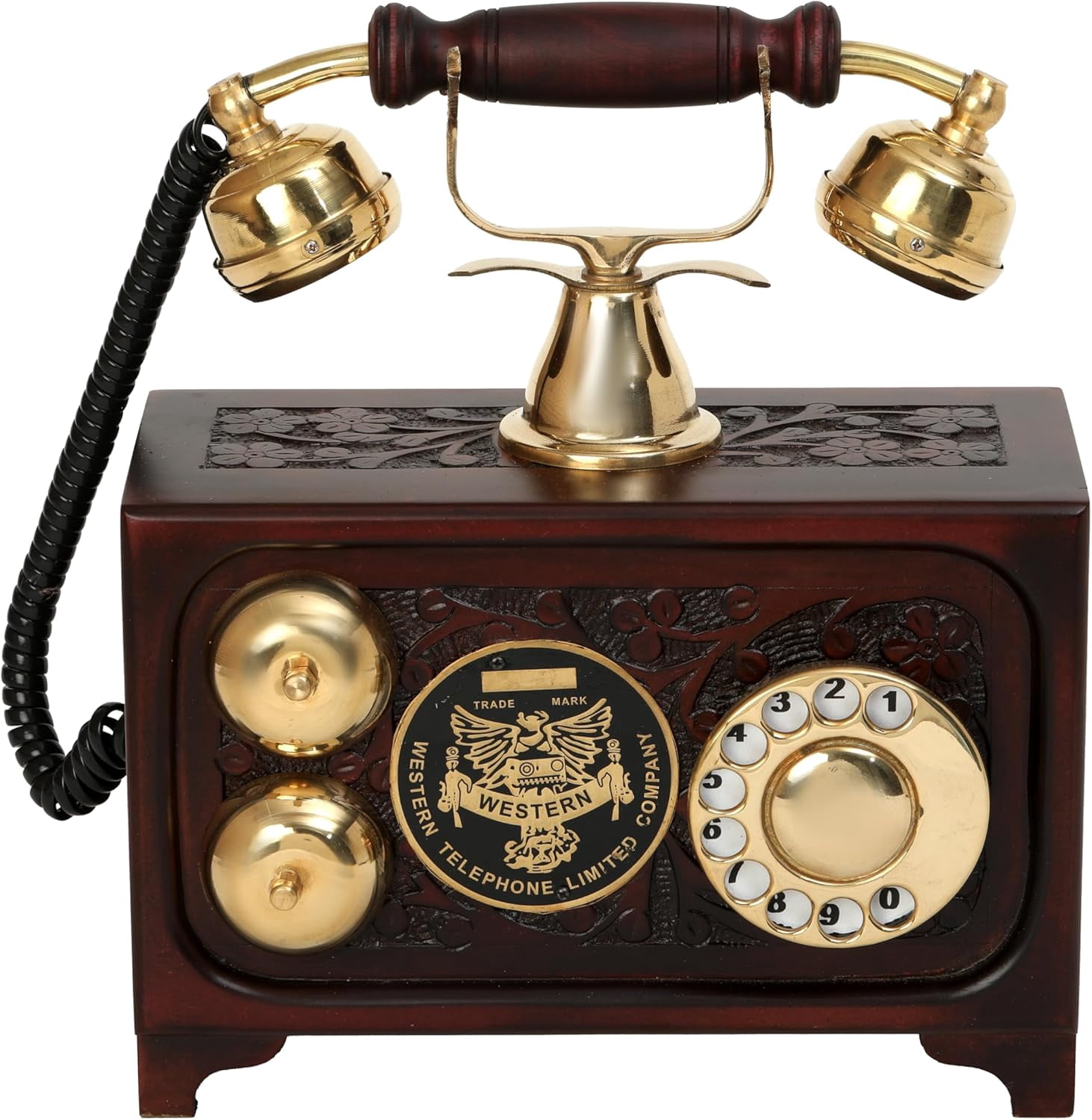 Decor Antique Vintage Telephone Landline Rotary Dial Working Electric ...