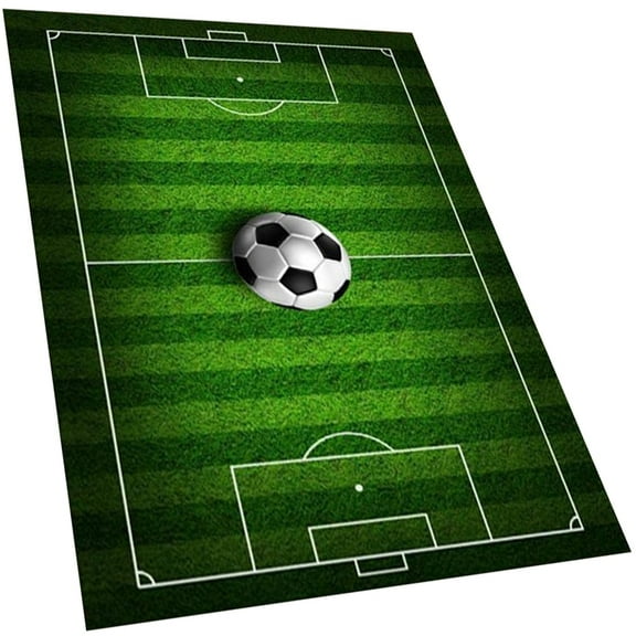Decor Area Rugs Soccer Field Rug Football Field Rug Living Room Carpet Football Mat Sofa Polyester (Polyester) Child