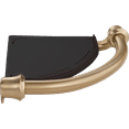 thumbnail image 1 of Decor Assist Traditional 8.75 in. W Corner Shelf with Assist Bar in Champagne Bronze, 1 of 3