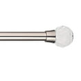 thumbnail image 1 of Decor Avenue Cut Acrylic Single Window Curtain Rod Set, 66 to 120-inch, Satin Nickle, 1 of 3