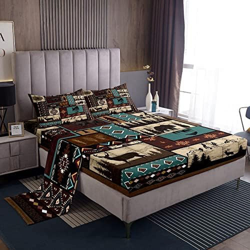 Decor Bed Sheet Set Kawaii Fungus Bedding Set Bee Print Fitted Sheet