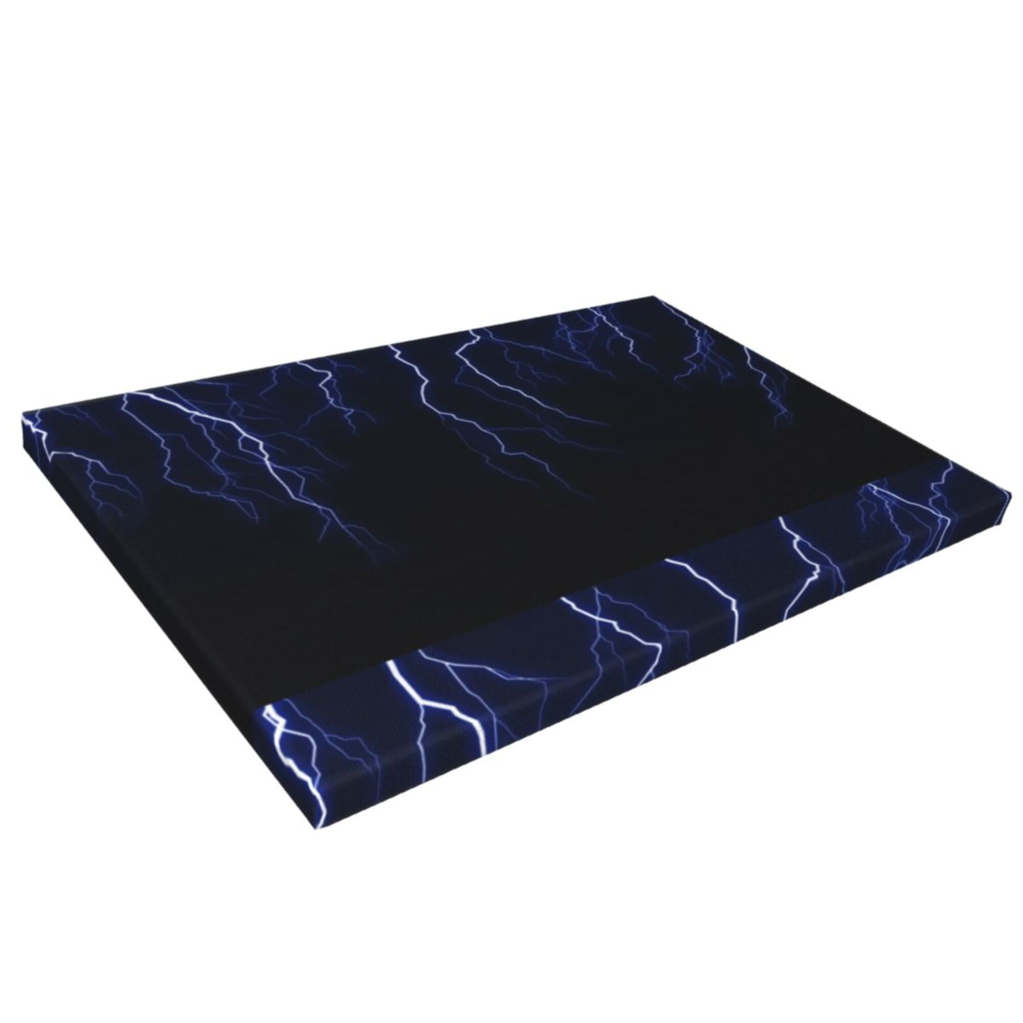 Decor Blue Lightning Bolts Wall Decor Bathroom Canvas Painting Modern