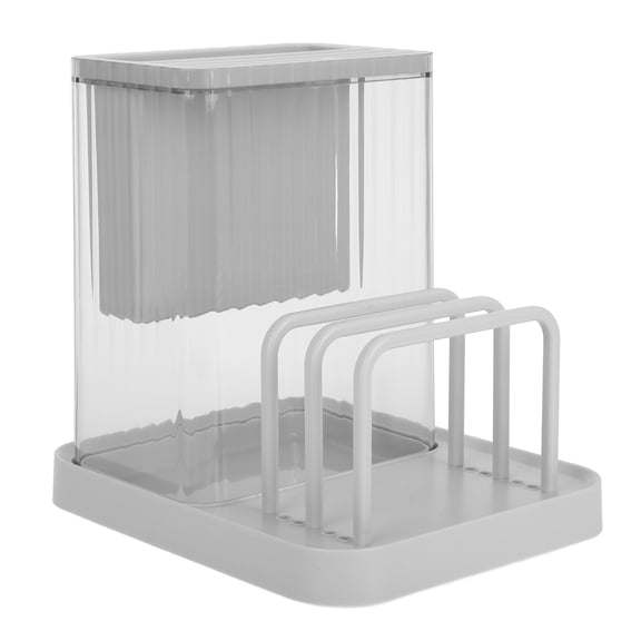 FONDOTIN Cooking Utensils Kitchen Utensil Organizer Grey ABS 1Pack