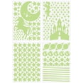 thumbnail image 1 of BESTOYARD Luminous Stars Stickers Green 282Pcs 11.7x8.3in, 1 of 6