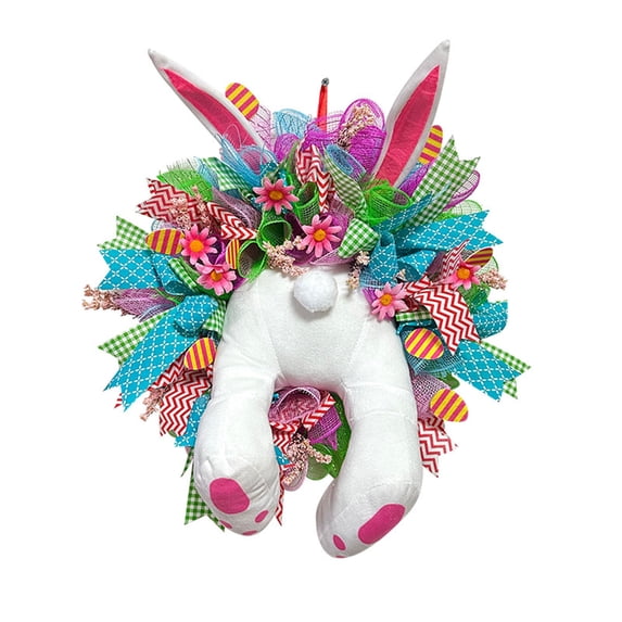 Decor Clearance! YZEGDCH Easter Wreaths, Artificial Summer Wreath, Outdoor Indoor Fireplace Window Wall Hanging Decor
