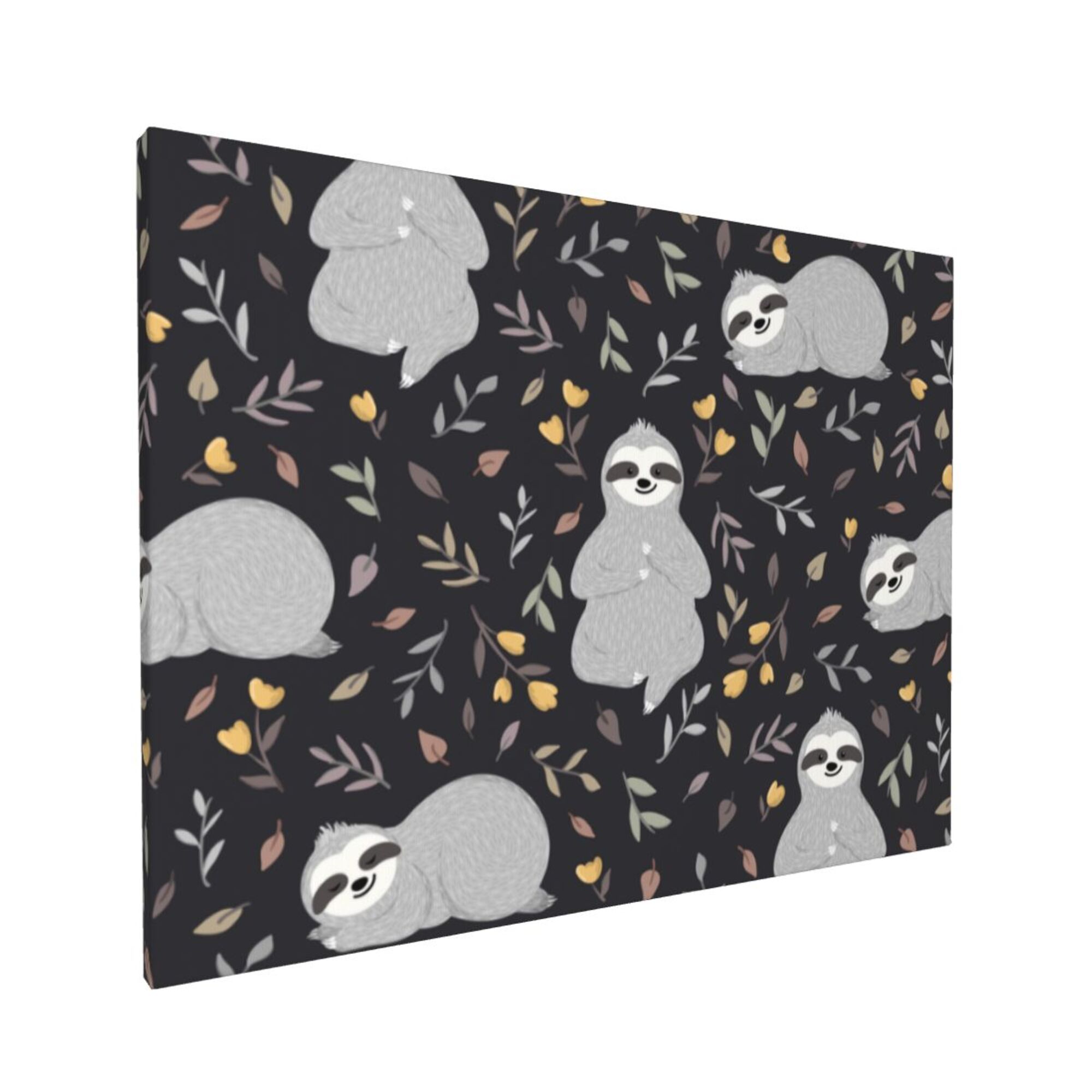 Decor Cute Sloths Animal Wall Decor Bathroom Canvas Painting Modern