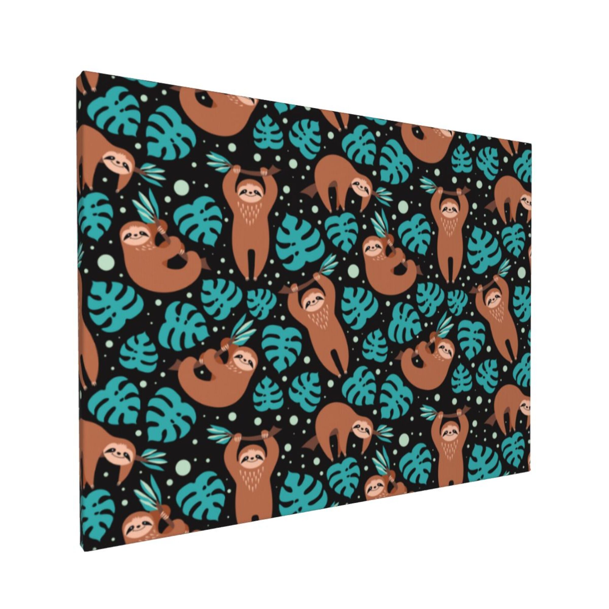 Decor Cute Sloths Animal Wall Decor Bathroom Canvas Painting Modern