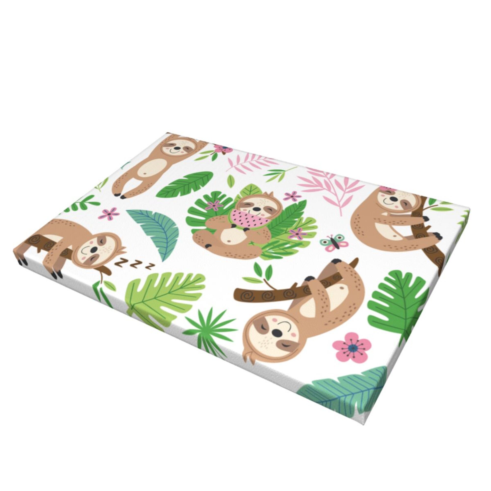 Decor Cute Sloths Animal Wall Decor Bathroom Canvas Painting Modern