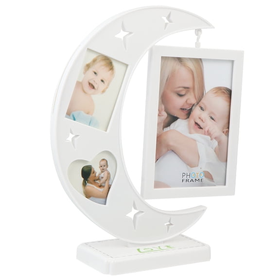 White Plastic Photo Frame for Decor Great Gift to Store Precious Pictures 4x6 Inches