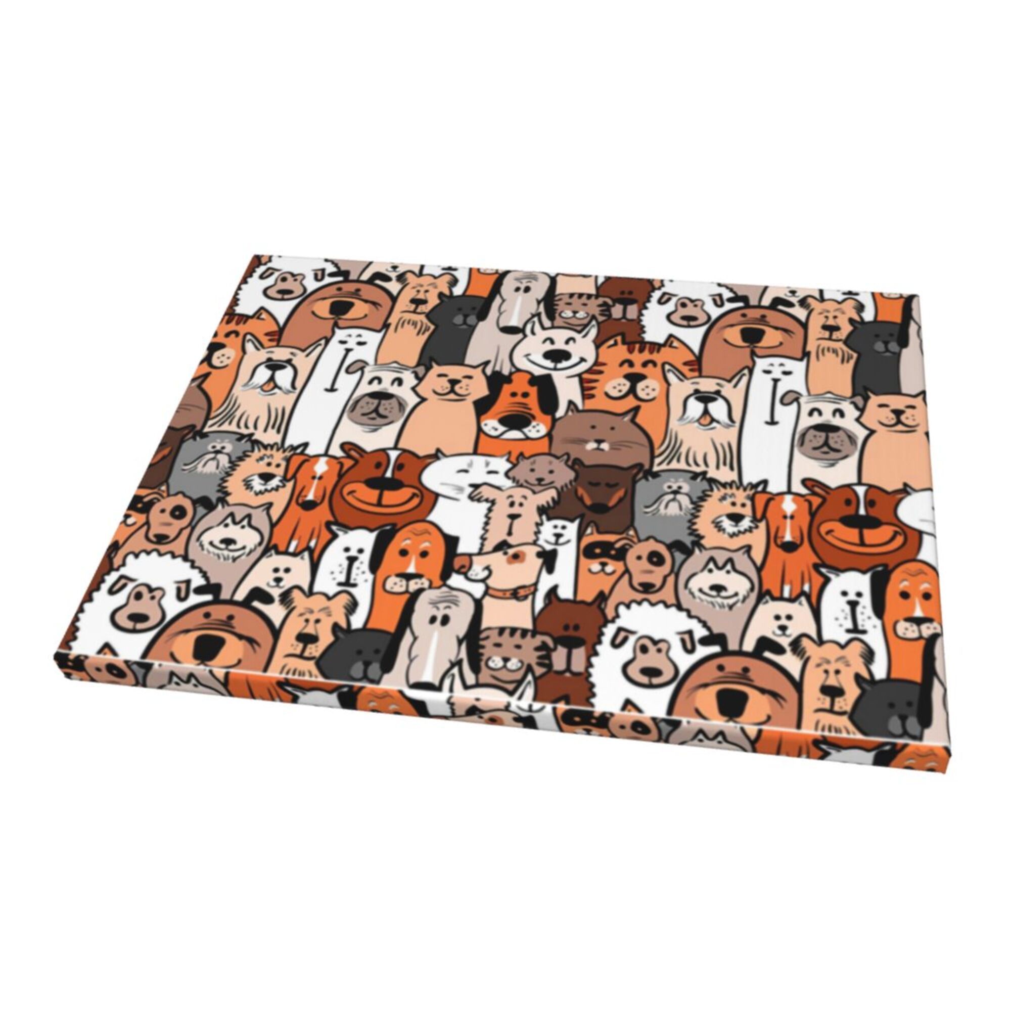 Decor Dogs And Cats Wall Decor Bathroom Canvas Painting Modern