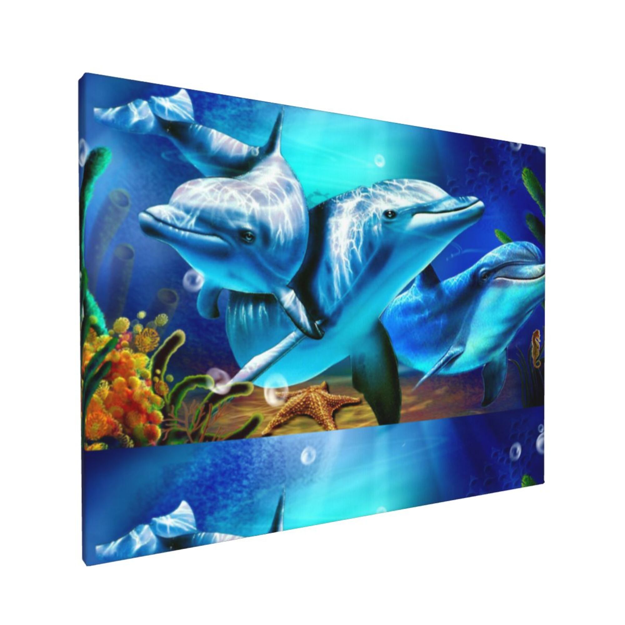 Decor Dolphins Wall Decor Bathroom Canvas Painting Modern Decorations