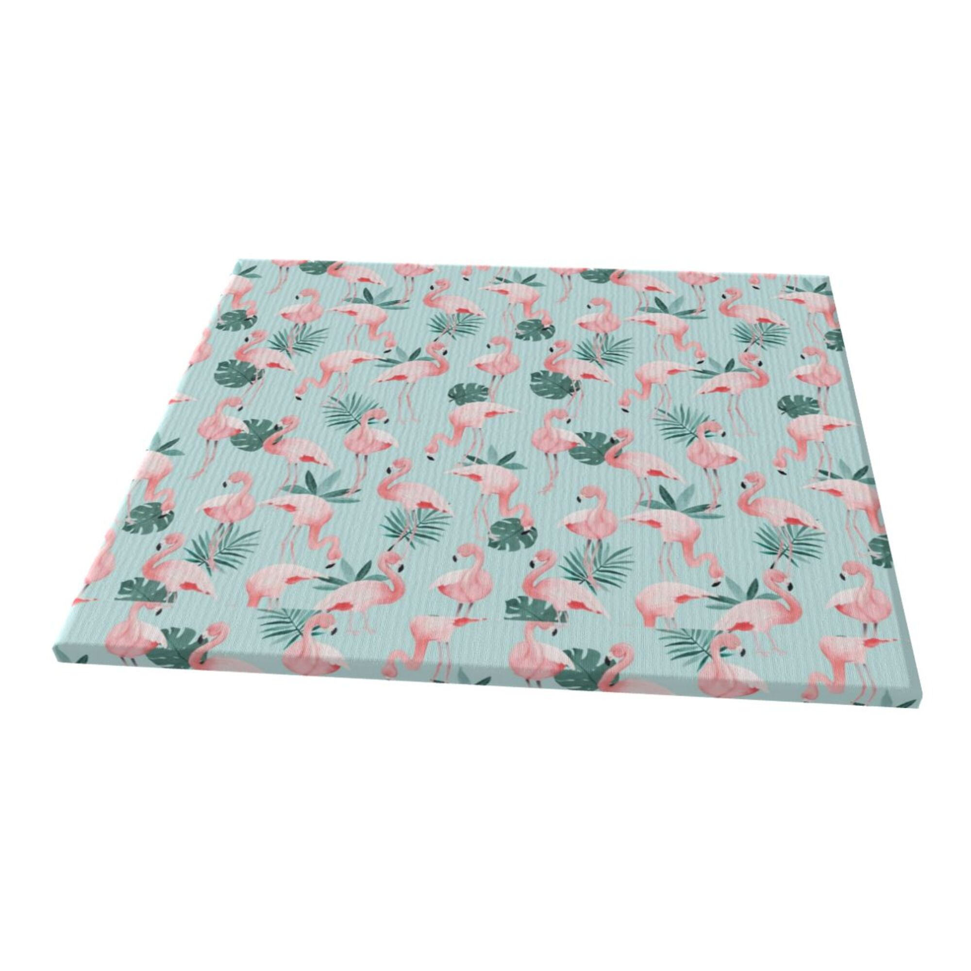 Decor Flamingo Palm Leaf Pattern Wall Decor Bathroom Canvas Painting decor-flamingo-palm-leaf-pattern-wall-decor-bathroom-canvas-painting