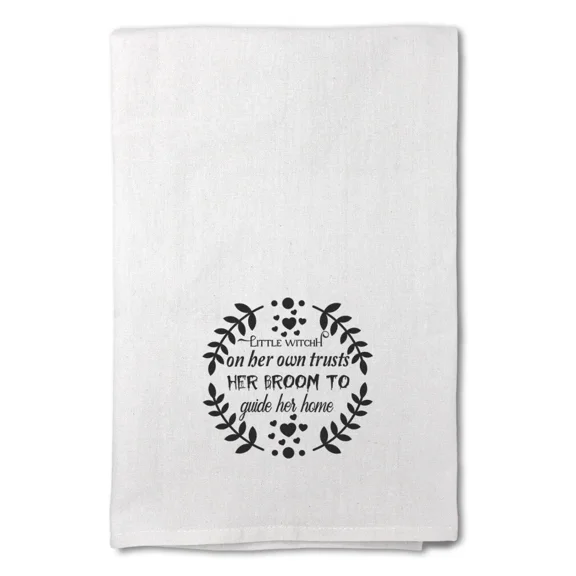 Decor Flour Kitchen Towels Halloween Cleaning Supplies Dish Towels White
