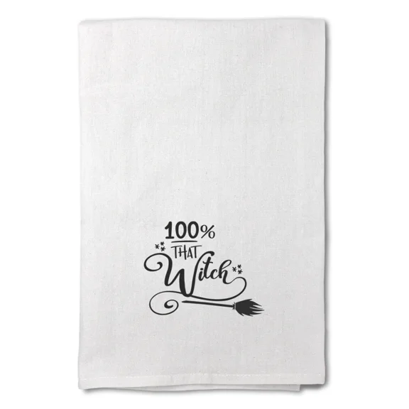 Decor Flour Kitchen Towels That Witch Halloween Cleaning Supplies Dish Towels