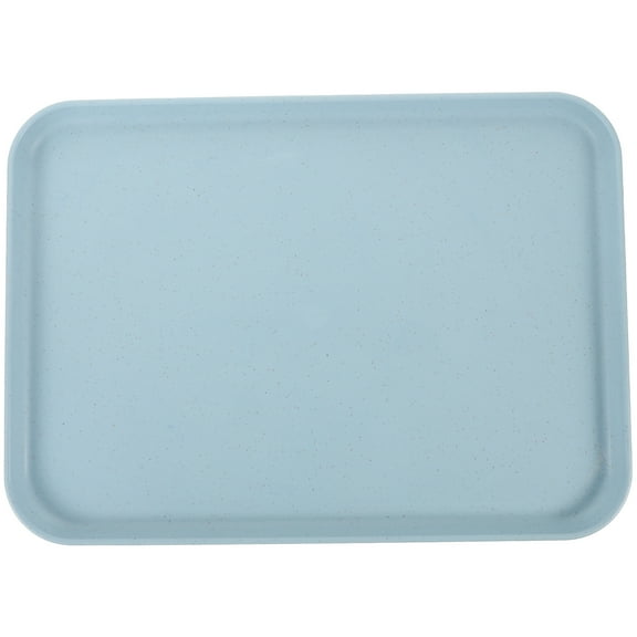 STRANDCHIC Strandchic Blue Multi-Use Wheat Straw Tray for Home and Parties