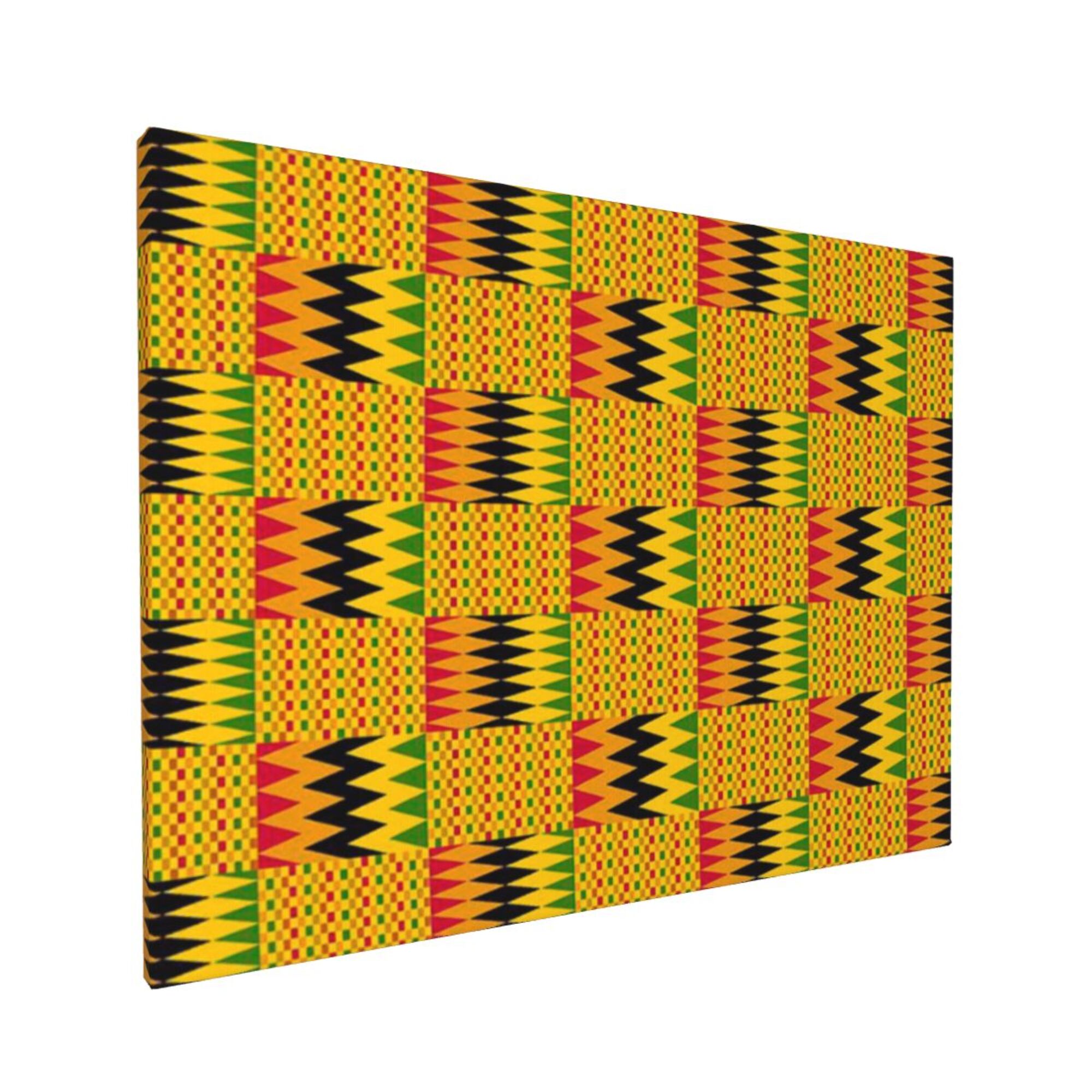 Decor Graphic Green Pattern Red Ghana Africa African Ashanti Abstract