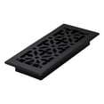 thumbnail image 1 of Decor Grates AGH410-BLK Gothic Floor Register, 4x10 Inches, Textured Black Finish, 1 of 5
