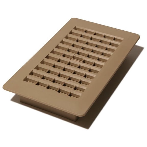 Decor Grates PL408-TA 4-Inch by 8-Inch Plastic Floor Register, Taupe