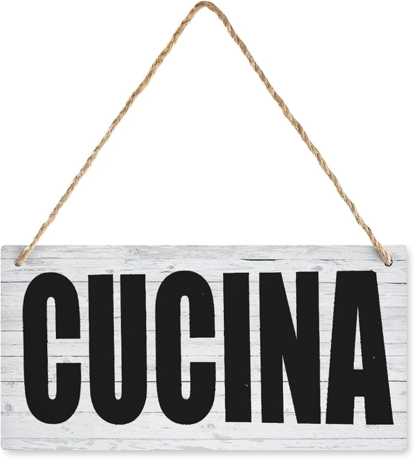 Decor Hanging Sign Cucina - Italian Kitchen Wooden Door Sign, Home ...