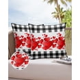 thumbnail image 1 of Decor Home Covers Cushion Garden Case Cover Pillow Waterproof Pillowcase Outdoor Plaid White And Bl, 1 of 5