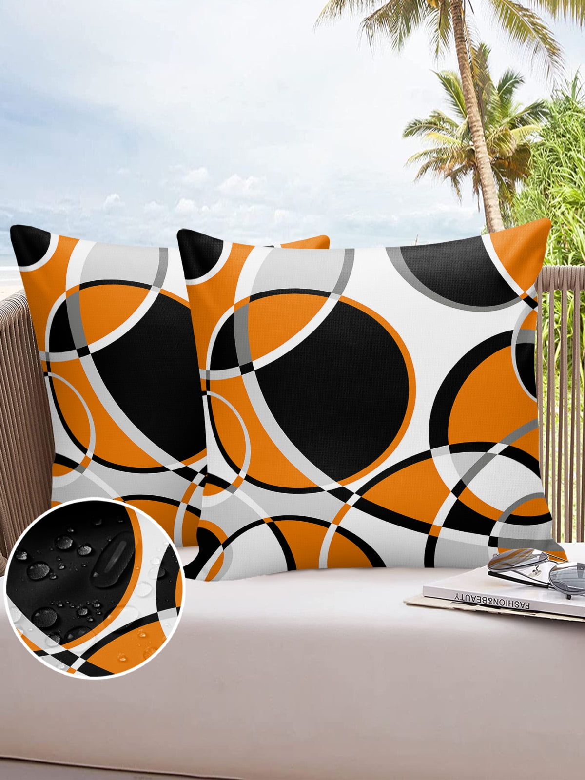 Decor Home Covers Cushion Patio Garden Case Cover Pillow Waterproof