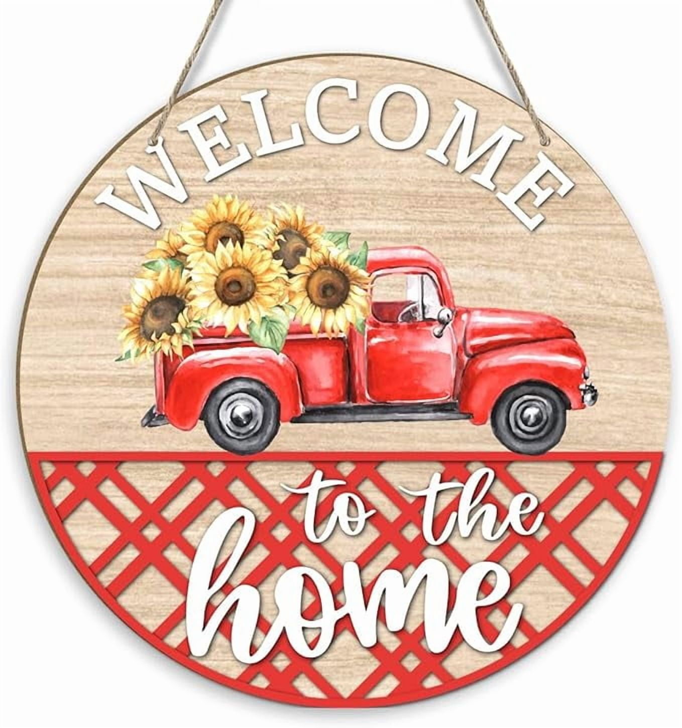 Decor Home Porch Decor, Welcome to the Home Sign 12x8 Inch, Round ...