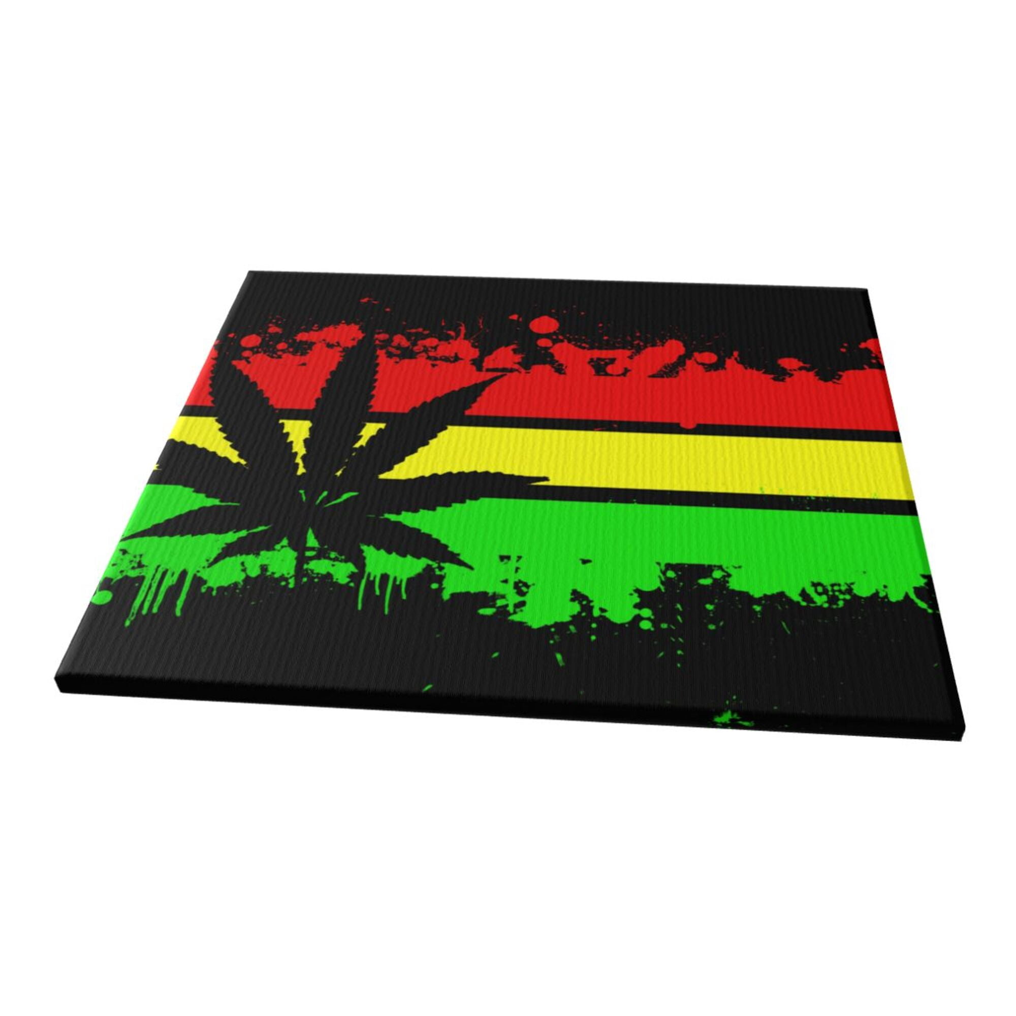 Decor Jamaican Marijuana Weed Flag Wall Decor Bathroom Canvas Painting Decor jamaican marijuana weed flag wall decor bathroom canvas painting