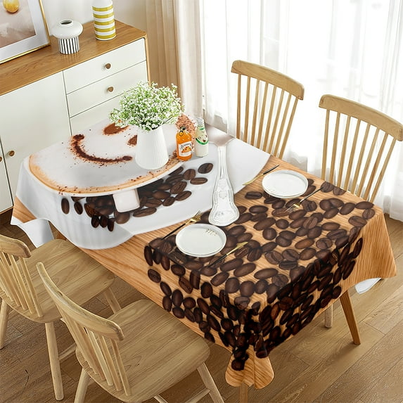 Decor Kitchen Room Dining for Cover Table Artwork Rectangular Ornamental Background Themed Pattern S